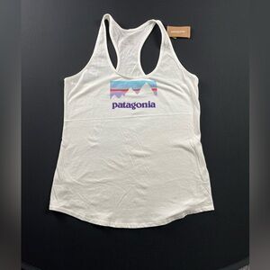 Patagonia Women's Tank Top with Colorful Logo Size M